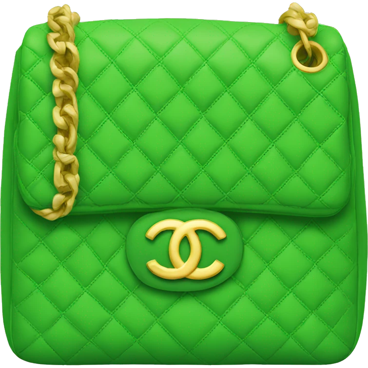 Green Chanel bag emoji