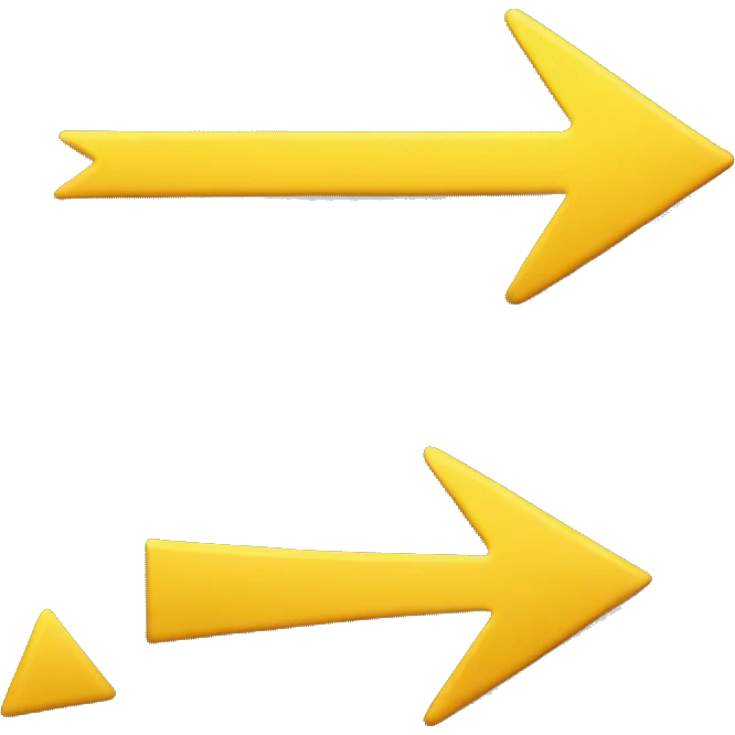 yellow arrow to the up right emoji