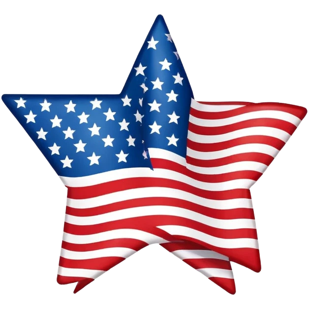 USA outline with the flag as the color emoji