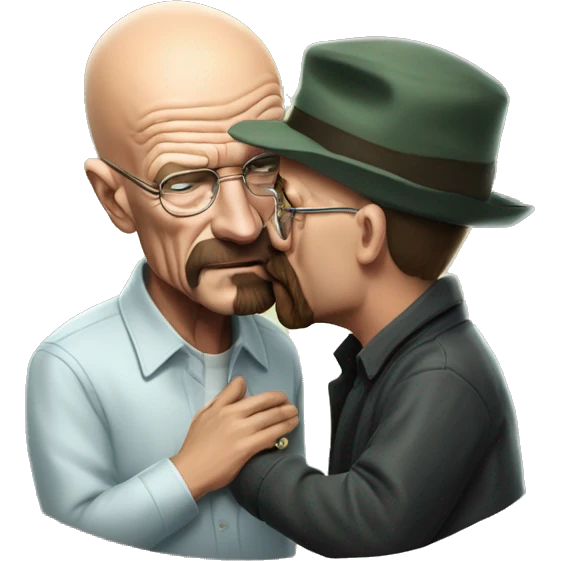 Walter white kissing gus emoji