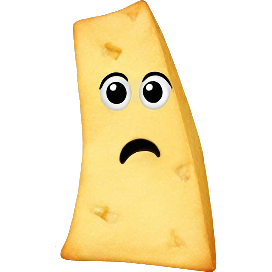 Sad tortilla chip emoji