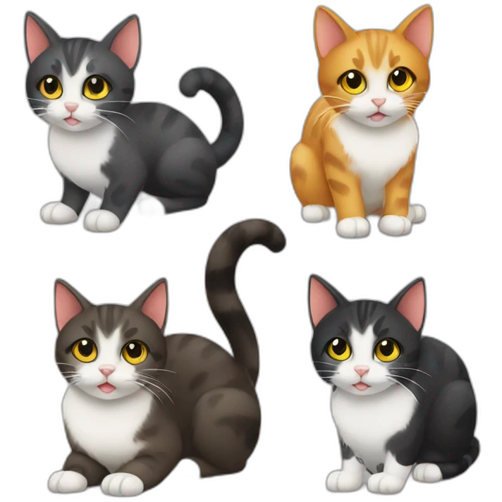 Stray cats emoji