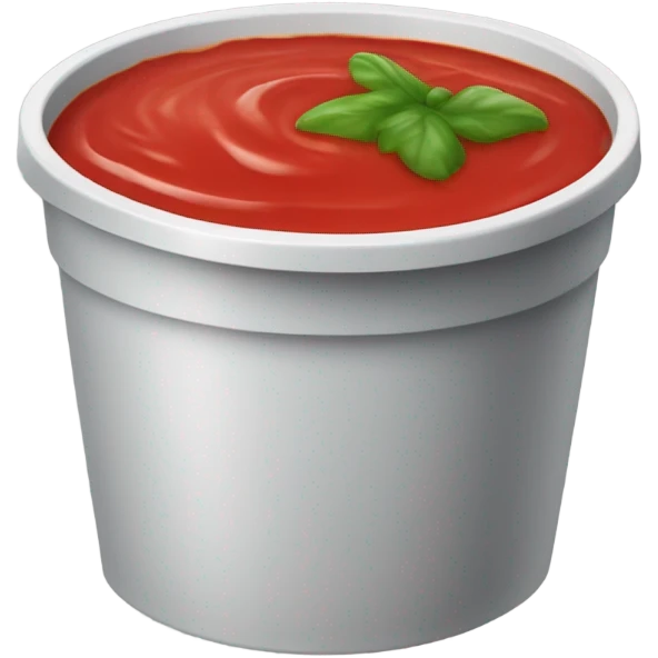 bote de plastico con salsas roja emoji