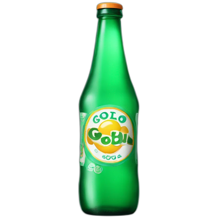 Goli soda bottle made up of glass emoji
