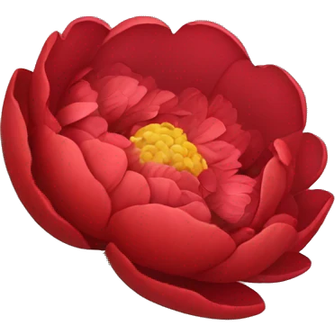 Red peony bouquet  emoji