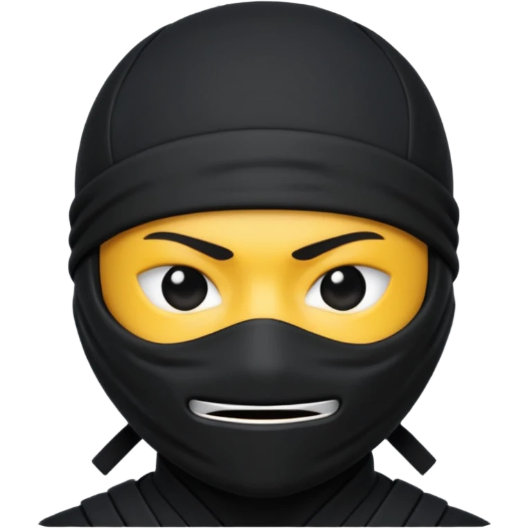 Black Ninja emoji with MB written on it emoji