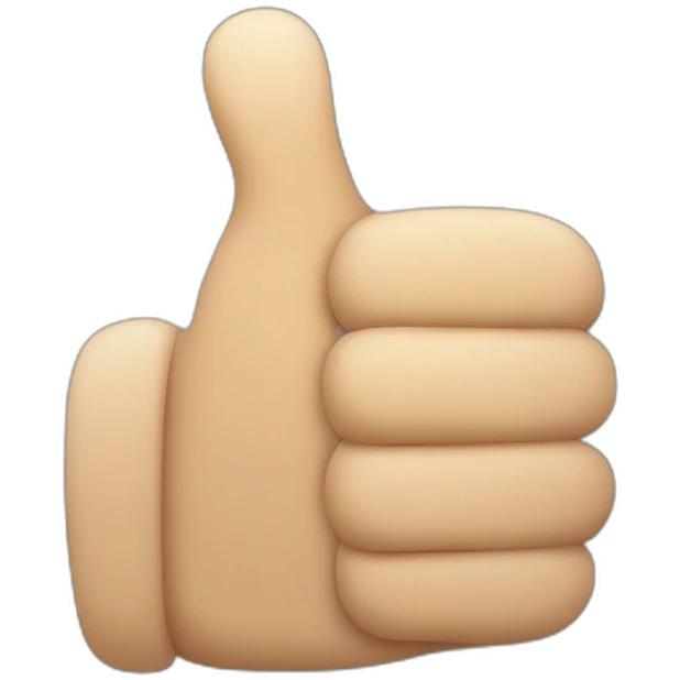 thumb up face emoji