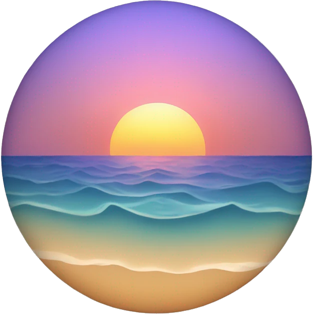 A ocean sunset emoji