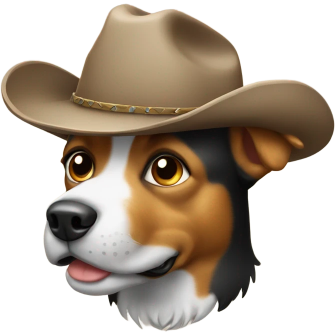 Dog With cowboy hat    emoji
