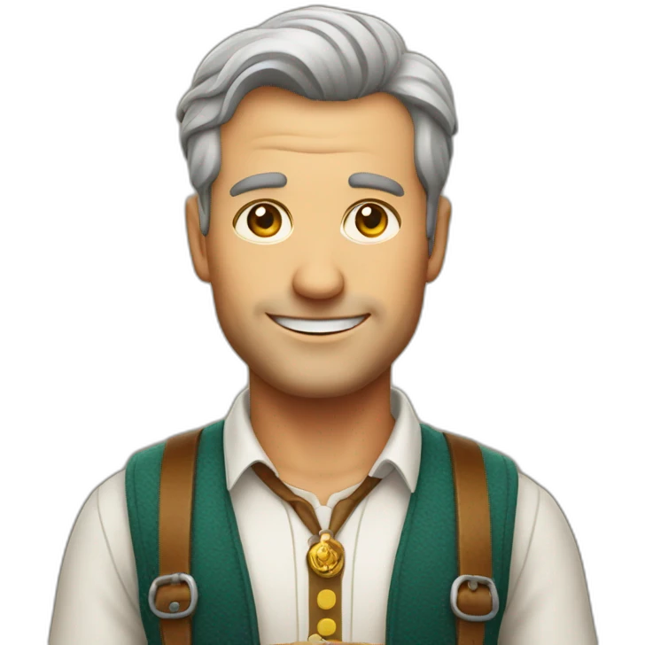 Man in Oktoberfest outfit emoji