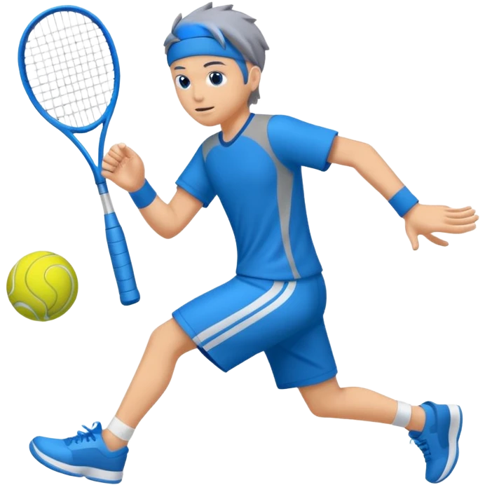 Tiburon con dos tenis azules emoji