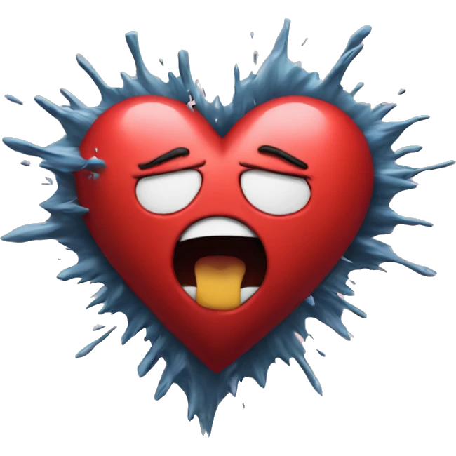 Exploding heart emoji