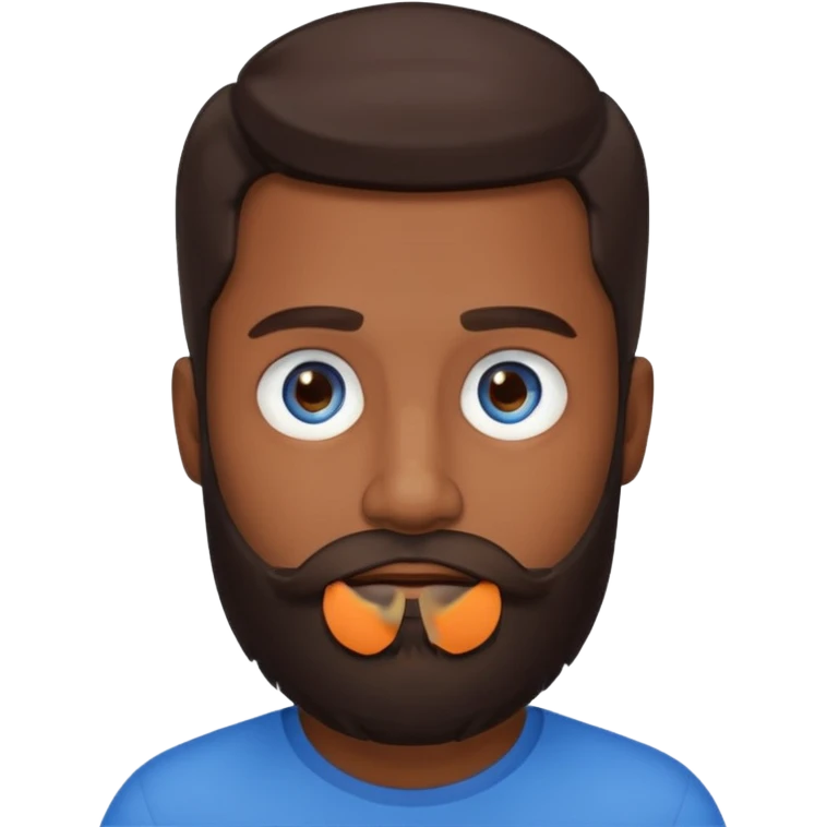 Hombre con barba emoji