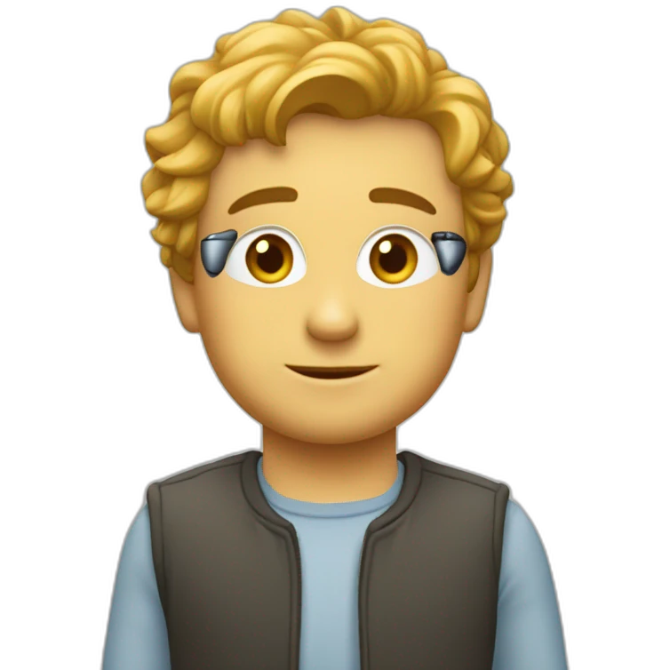 Une télé sur le petit doigt emoji