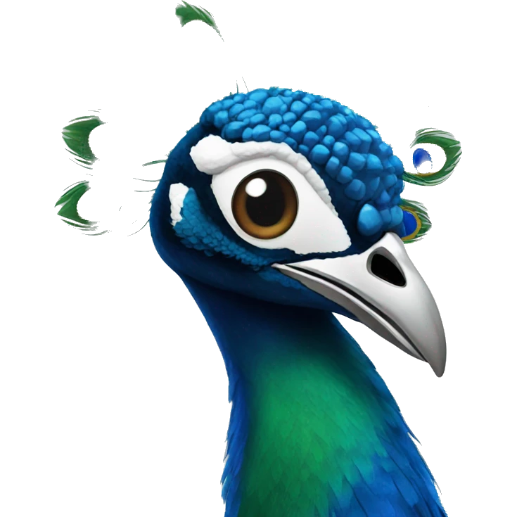 Peacock guessing emoji