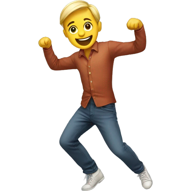 Generate a plain dancing emoji emoji