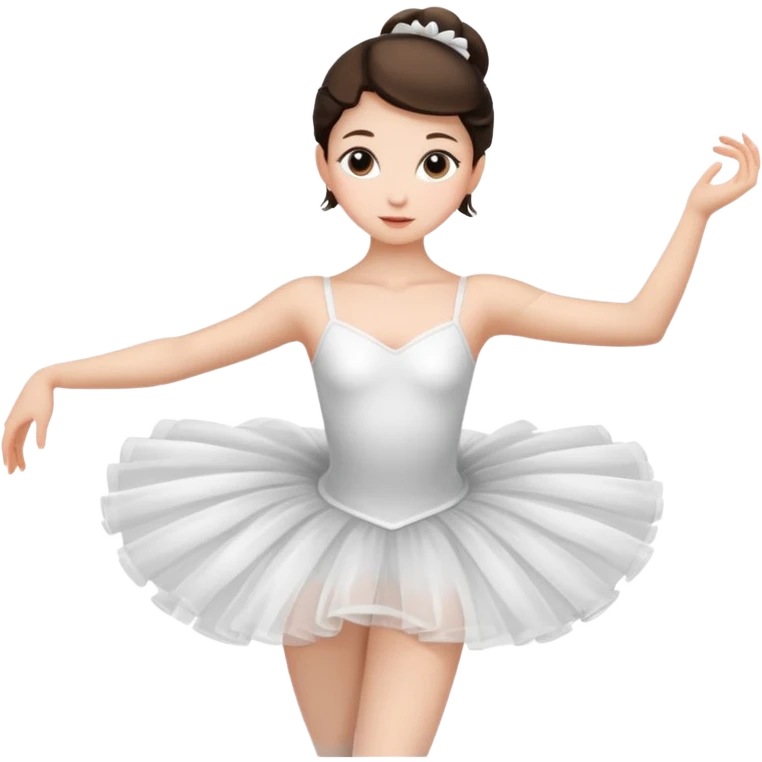 brunette ballerina emoji