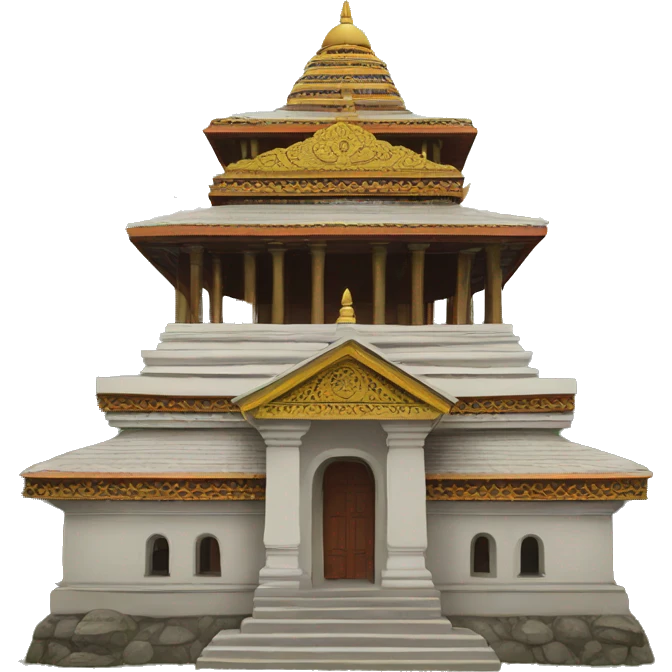 Old Sri Lankan Buddhist  temple  emoji
