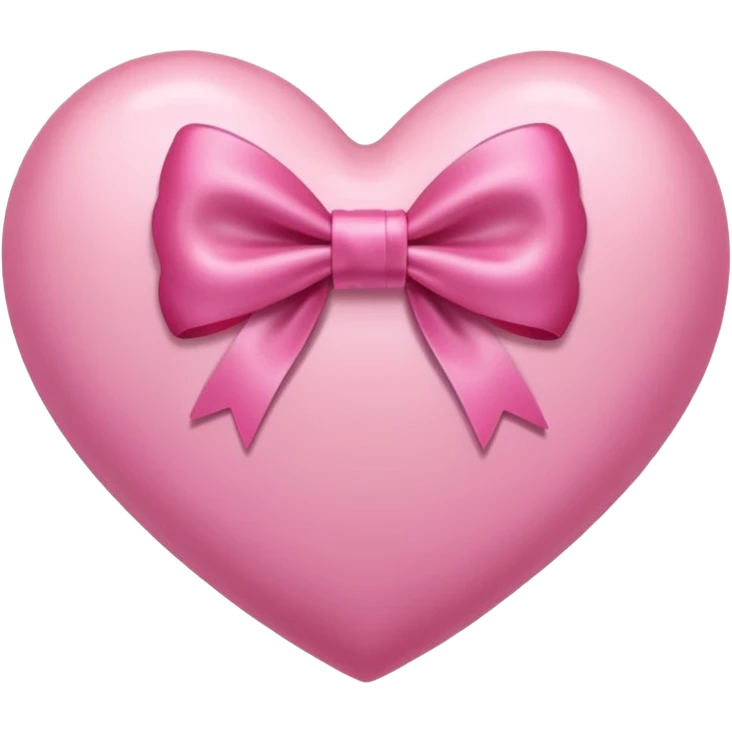 Pink heart with a bow emoji