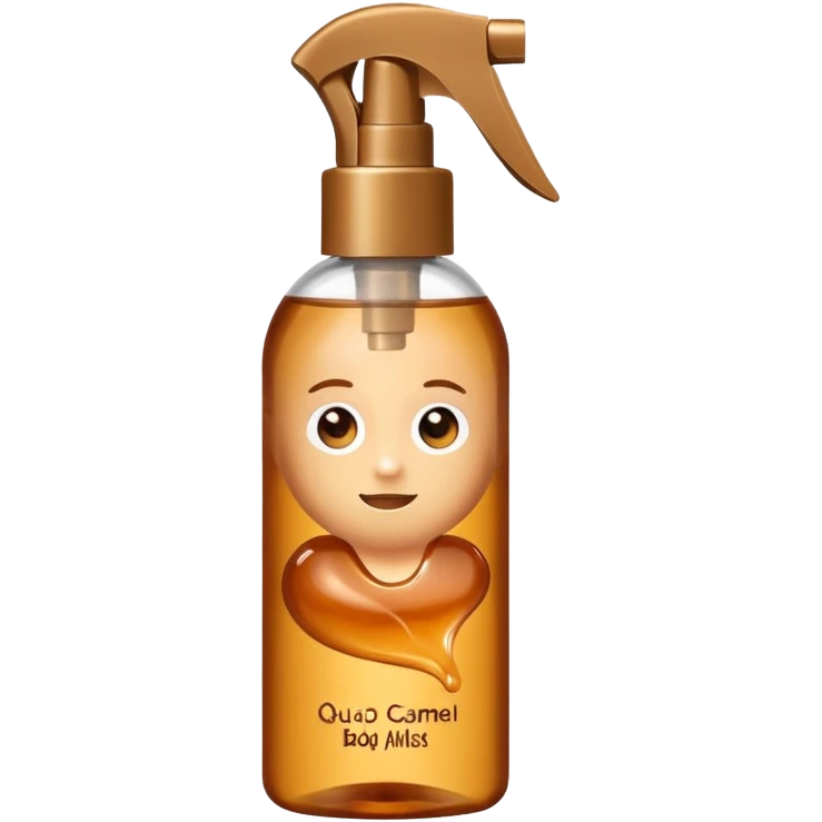 "QUO" brand vanilla caramel body mist emoji