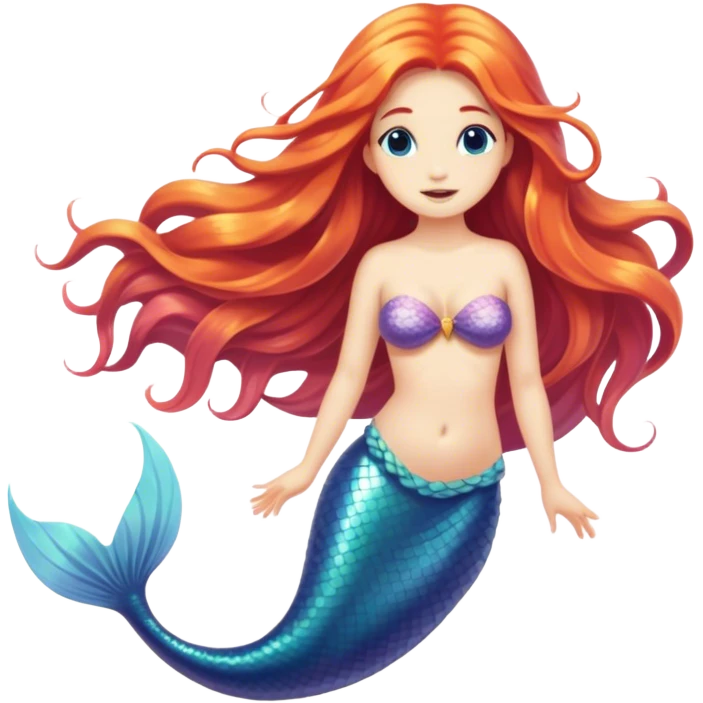 Mermaid and under the sea emoji