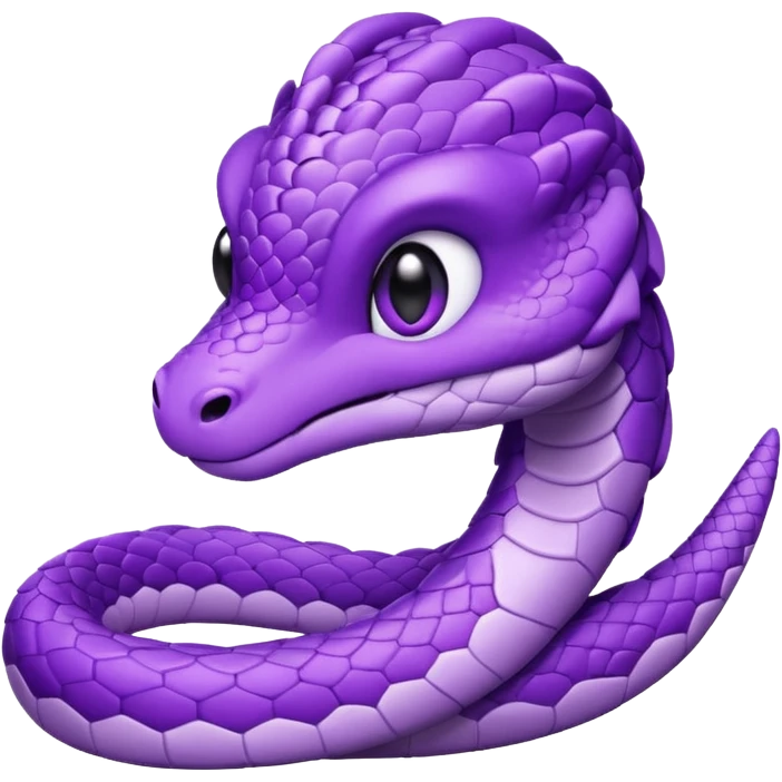  i want a animated emoji with the text "'Lil Viper sorry" for a little purple cute viper emoji