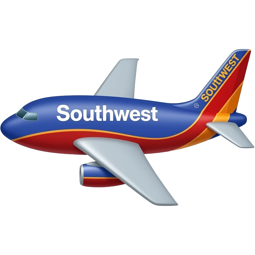Simple Southwest Airlines airplane icon emoji