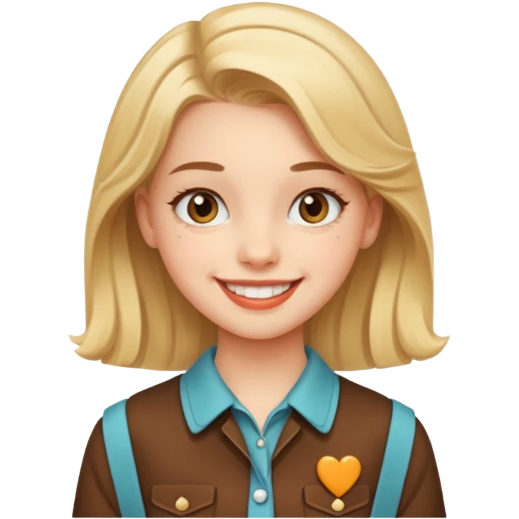 a teenage girl wearing retro clothes emoji