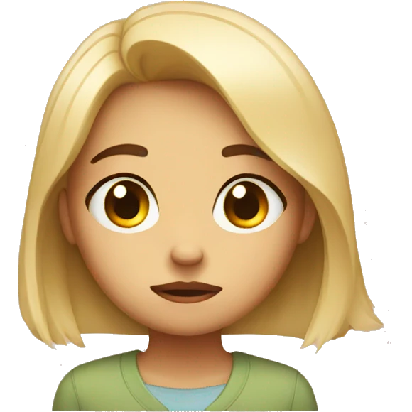 Disappointed girl emoji