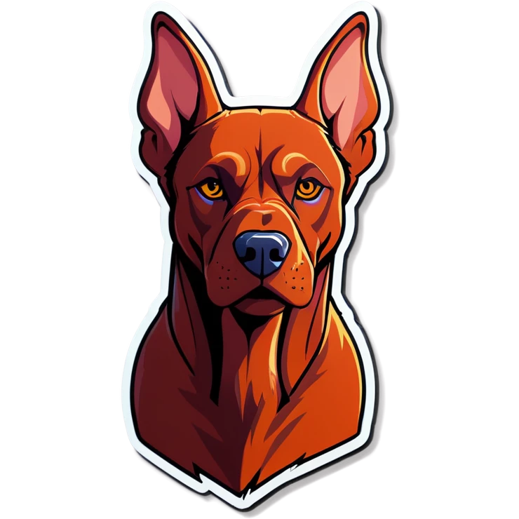 Viszla with big muscles  emoji