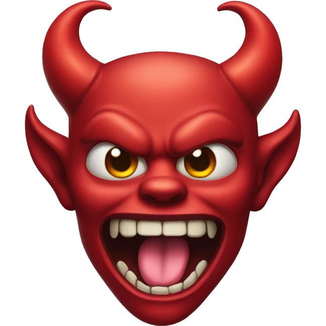 devil emoji with tongue out emoji