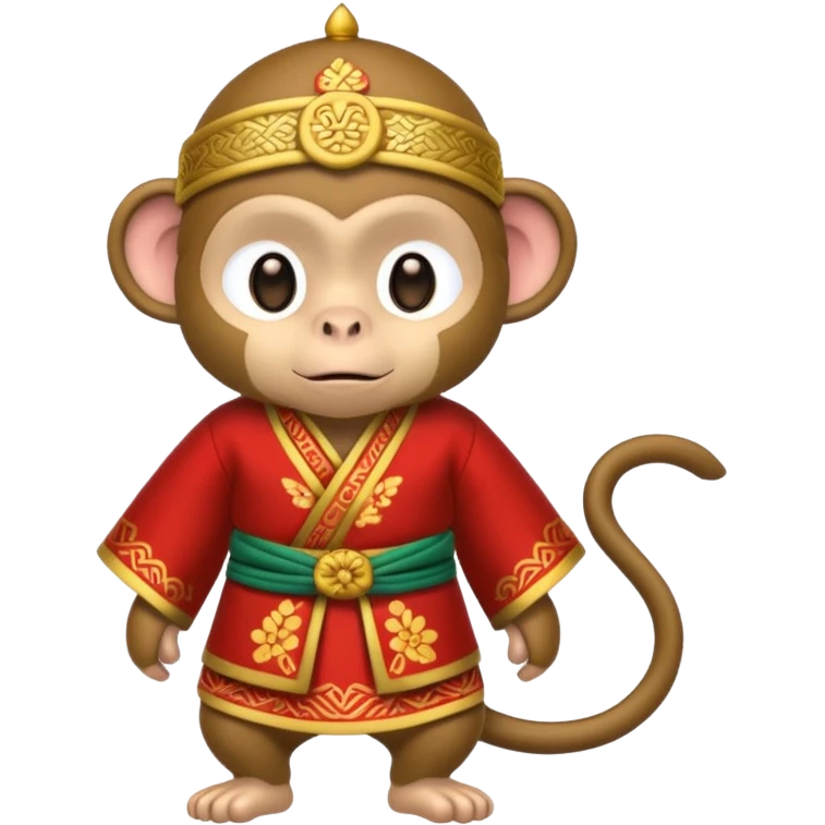 asian tradationals clothe monkey emoji