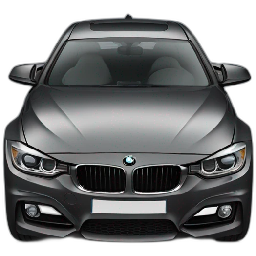 black bmw f30 with car number 997 emoji
