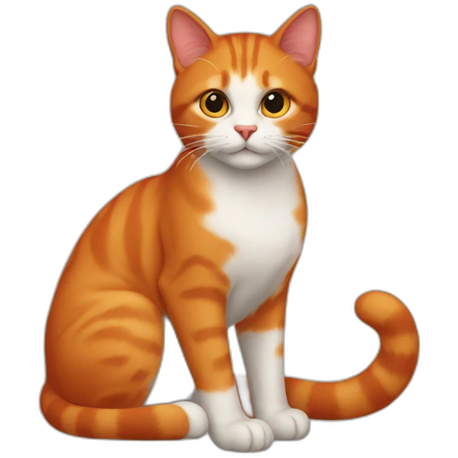 red-cat emoji