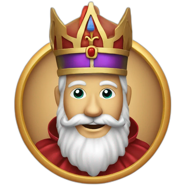 Sinterklaas met een staf emoji
