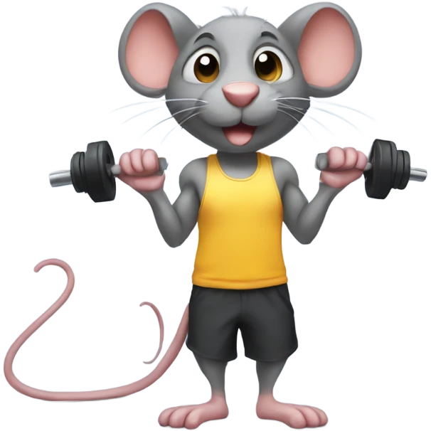 Rat in the gym  emoji