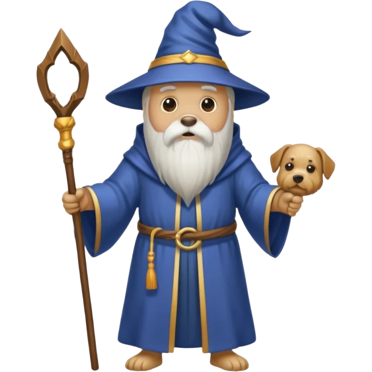 Dog wizard emoji