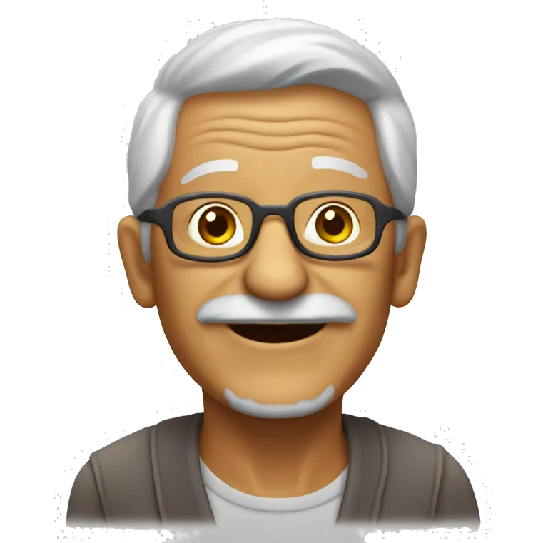 Old person partying  emoji