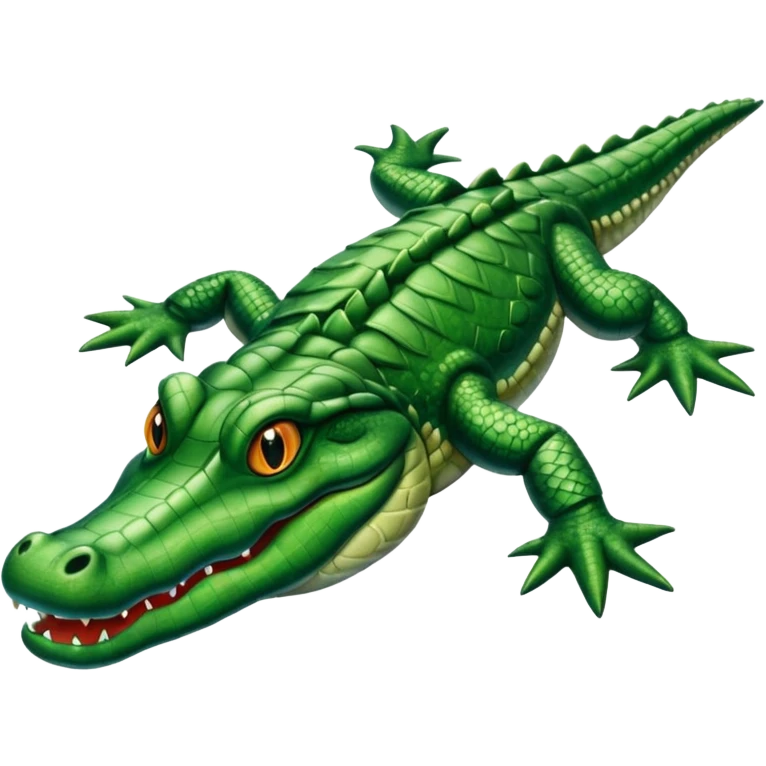 Alligator swimming  emoji