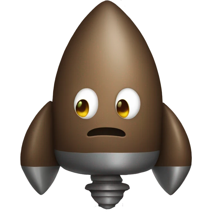 Poop rocket emoji