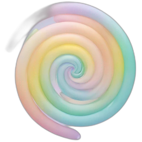 Spirale translucide. de couleur pastel  emoji