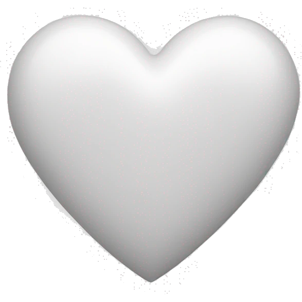White heart emoji