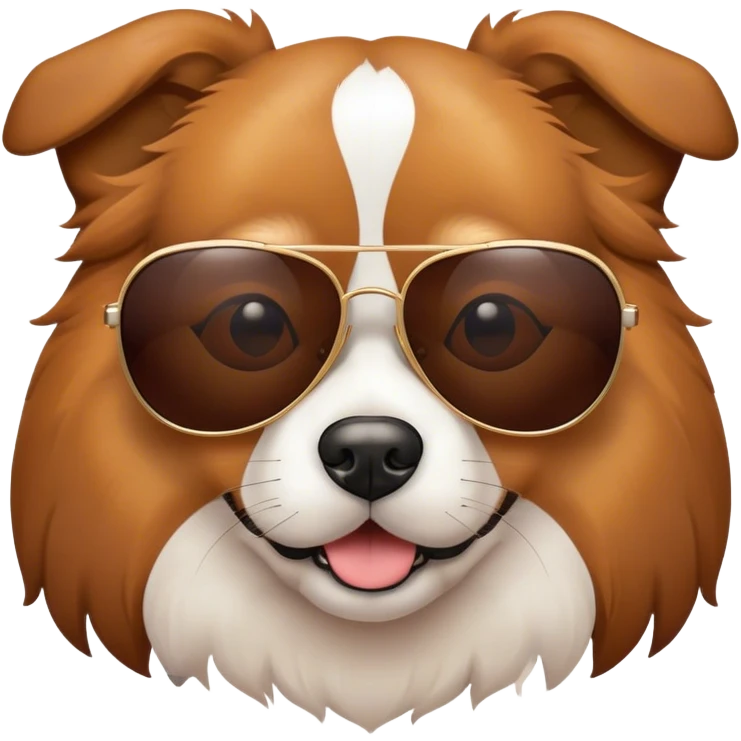 Dog with sunglasses emoji