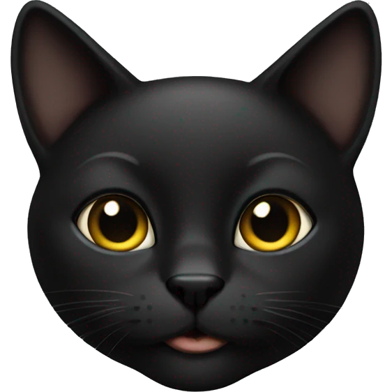 black sexy cat  emoji