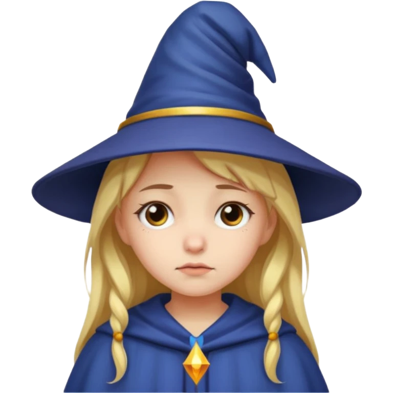sad wizards in hat girl emoji