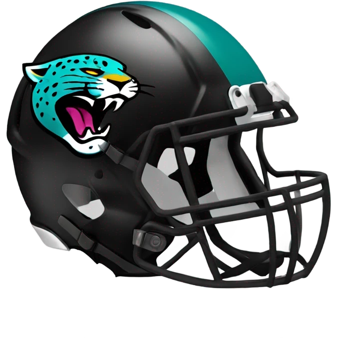 Jacksonville jaguars black football helmet emoji