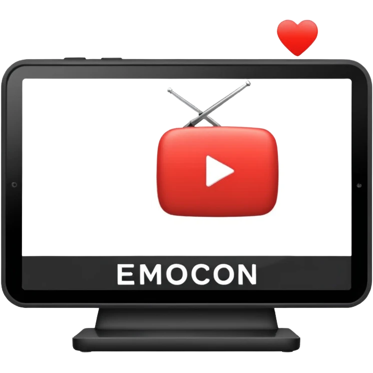 YouTube video being played on a player emoji