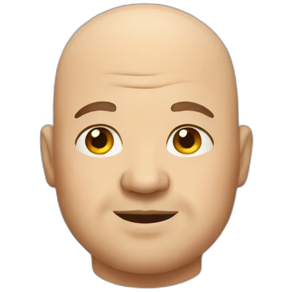 fat bald guy emoji