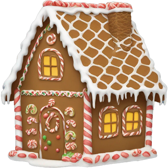 Gingerbread house emoji