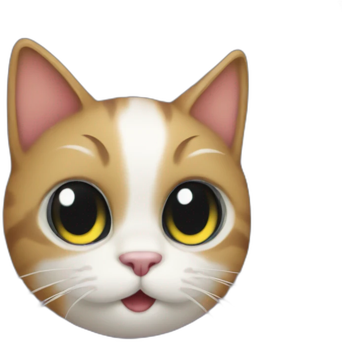 Cat in a broom emoji